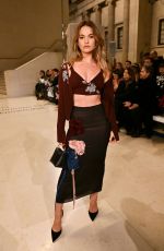 LILY JAMES at Erdem Fashion Show at London Fashion Week in London 02/23/2025