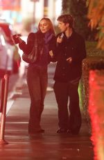 LILY-ROSE DEPP Hugs Troye Sivan After Having Dinner in Los Angeles 02/14/2025