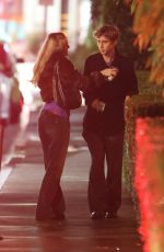 LILY-ROSE DEPP Hugs Troye Sivan After Having Dinner in Los Angeles 02/14/2025