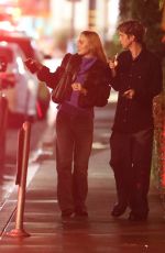 LILY-ROSE DEPP Hugs Troye Sivan After Having Dinner in Los Angeles 02/14/2025