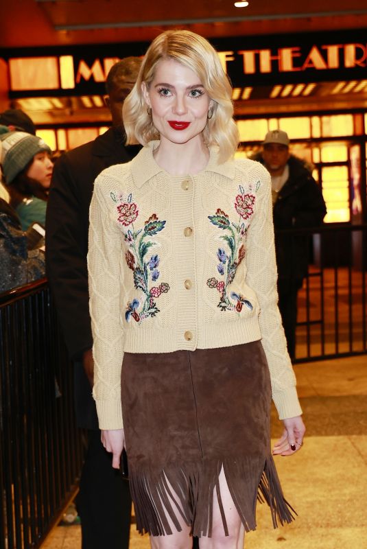 LUCY BOYNTON Leaves CBS Mornings Studio 02/12/2025