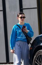 LUCY HALE Leaves a Yoga Studio in Los Angeles 02/08/2025