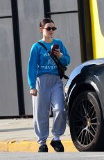 LUCY HALE Leaves a Yoga Studio in Los Angeles 02/08/2025