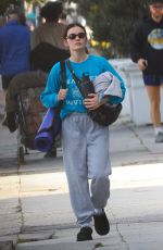 LUCY HALE Leaves a Yoga Studio in Los Angeles 02/08/2025