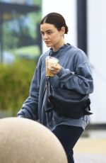 LUCY HALE on a Morning Coffee Run in Los Angeles 02/05/2025