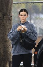 LUCY HALE on a Morning Coffee Run in Los Angeles 02/05/2025
