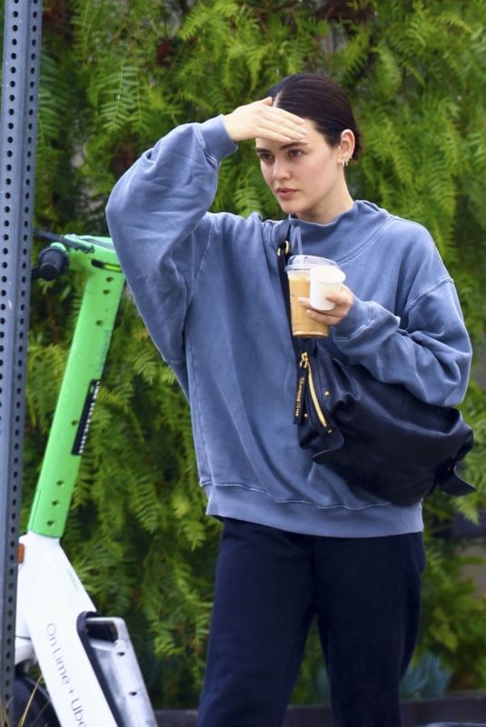 LUCY HALE on a Morning Coffee Run in Los Angeles 02/05/2025