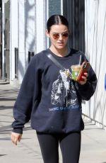 LUCY HALE Out for Coffee at Alfred Cafe in Studio City 02/19/2025