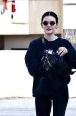 LUCY HALE Out for Coffee at Alfred Cafe in Studio City 02/19/2025