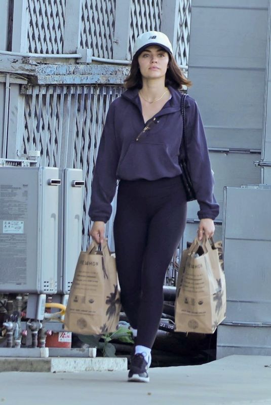 LUCY HALE Out for Grocery Shopping in Sherman Oaks 02/26/2025