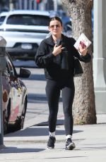 LUCY HALE Visits a Nail Salon in Los Angeles 02/11/2025