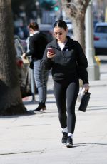 LUCY HALE Visits a Nail Salon in Los Angeles 02/11/2025