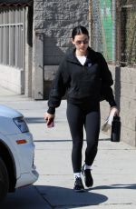 LUCY HALE Visits a Nail Salon in Los Angeles 02/11/2025