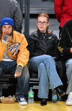 MADELAINE PETSCH at LA Lakers v Charlotte Hornets Game at Crypto.com Arena in Los Angeles 02/19/2025