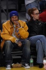 MADELAINE PETSCH at LA Lakers v Charlotte Hornets Game at Crypto.com Arena in Los Angeles 02/19/2025