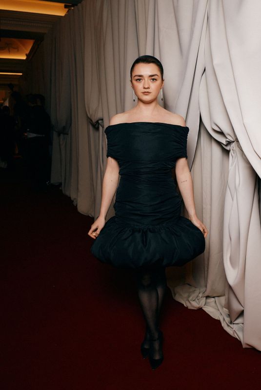 MAISIE WILLIAMS at British Vogue & GQ Celebration of Fashion & Film in Partnership with Tiffany & Co. in London 02/16/2025