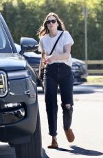MANDY MOORE Out and About in Los Angeles 02/20/2025