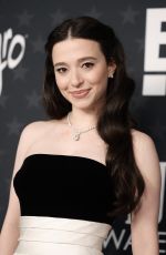 MIKEY MADISON at 30th Annual Critics Choice Awards in Santa Monica 02/07/2025