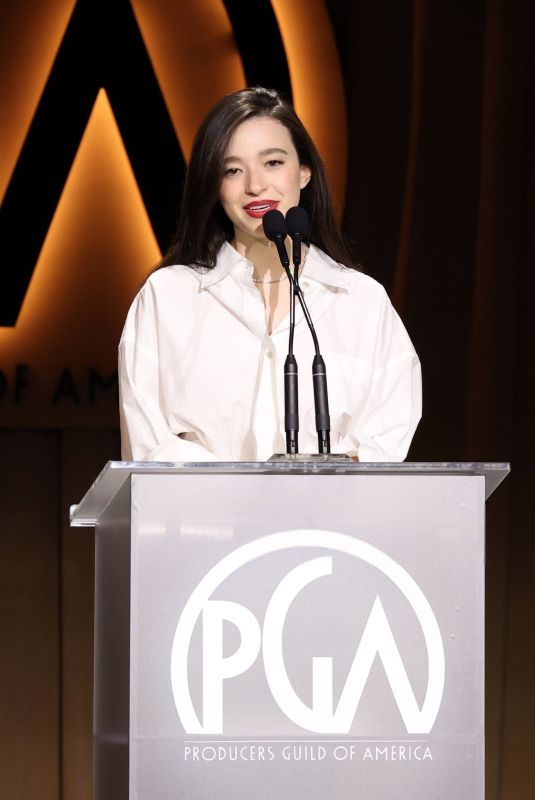 MIKEY MADISON at 36th Producers Guild of America Awards in Los Angeles 02/08/2025