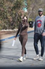 MILA KUNIS Out Hiking with a Friend in Los Angeles 02/03/2025