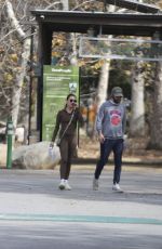 MILA KUNIS Out Hiking with a Friend in Los Angeles 02/03/2025