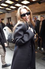 MILEY CYRUS Arrives for Rehearsals Ahead of SNL 50 The Anniversary Special Concert in New York 02/12/2025