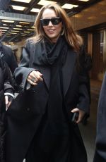 MILEY CYRUS Arrives for Rehearsals Ahead of SNL 50 The Anniversary Special Concert in New York 02/12/2025