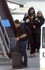 MILEY CYRUS Seen on Tarmac at LAX Airport 02/10/2025