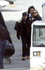 MILEY CYRUS Seen on Tarmac at LAX Airport 02/10/2025