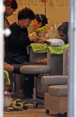 MINDY KALING Enjoys a Day of Pampering in Los Angeles 02/10/2025