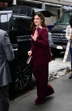 MONICA BARBARO Leaves The View in New York 02/13/2025