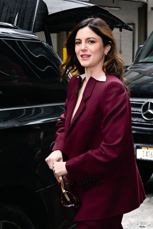 MONICA BARBARO Leaves The View in New York 02/13/2025