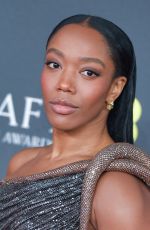 NAOMI ACKIE at EE BAFTA Film Awards 2025 in London 02/16/2025