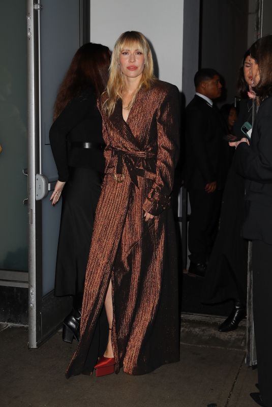 NATASHA BEDINGFIELD Leaves Christian Siriano Fall/Winter 2025 Fashion Show in New York 02/06/2025