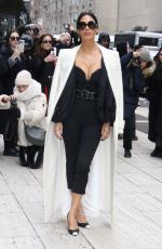 NICOLE SCHERZINGER Arrives at Carolina Herrera Fashion Show in New York 02/10/2025