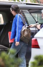 NINA DOBREV Heading to the Set of Bear Country on Gold Coast 02/27/2025