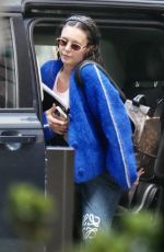 NINA DOBREV Heading to the Set of Bear Country on Gold Coast 02/27/2025