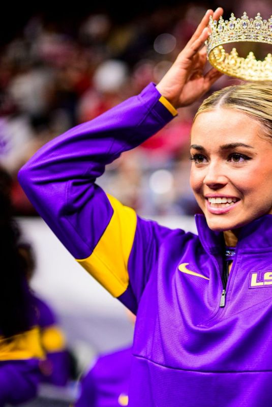 OLIVIA DUNNE at Alabama v LSU Gymnastics Meet in Tuscaloosa 02/07/2025
