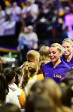 OLIVIA DUNNE at Missouri v LSU Gymnastics Meet in Baton Rouge 01/31/2025
