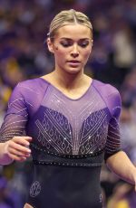 OLIVIA DUNNE at Missouri v LSU Gymnastics Meet in Baton Rouge 01/31/2025
