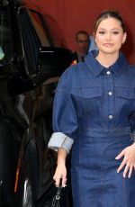 OLIVIA HOLT Arrives at Live with Kelly and Mark in New York City 02/03/2025