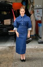 OLIVIA HOLT Arrives at Live with Kelly and Mark in New York City 02/03/2025