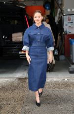 OLIVIA HOLT Arrives at Live with Kelly and Mark in New York City 02/03/2025