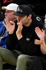 OLIVIA WILDE and Dane DiLiegro at LA Lakers vs Golden State Warriors Game at Crypto.com Arena 02/06/2025