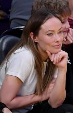 OLIVIA WILDE and Dane DiLiegro at LA Lakers vs Golden State Warriors Game at Crypto.com Arena 02/06/2025