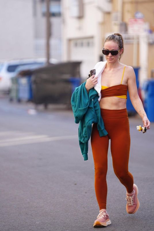 OLIVIA WILDE Leaves a Gym in Los Angeles 02/03/2025