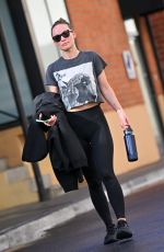 OLIVIA WILDE Leaves a Workout in Los Angeles 02/06/2025