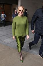 PAMELA ANDERSON at BBC Radio 2 Studio in London 02/15/2025