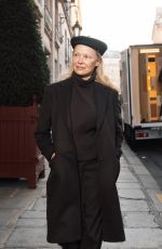 PAMELA ANDERSON Out Make up Free for The Last Show Girl Press Junket in Bristol 02/20/2025