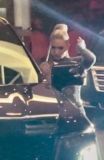 PARIS HILTON Arrives at Clive Davis Party in Beverly Hills 02/01/2025